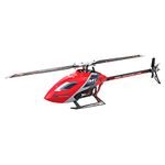 OMPHOBBY M1 EVO 3D RC Helicopter，6CH Micro Dual Brushless Motors Helicopters, Can Bind FUTABA Radio Directly, Red Adults Remote Flying Model Without Controller