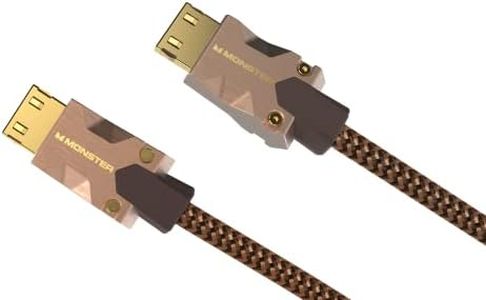 Monster Cable HDMI M2000 de 1,5 m, HDMI 2.0, cable HDMI 4K, cable HDMI de alta velocidad de 25 Gbps, HDR10+, conectores de oro de 24 K, cable de TV compatible con consolas de juegos, portátiles,