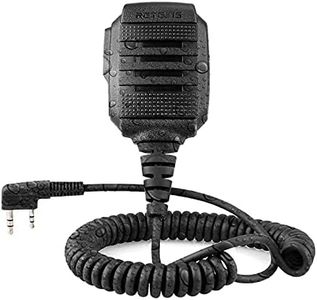 Retevis RS114 Talkie Walkie Haut-Parleur Microphone IP54 Étanche 2 Pin Compatible avec Talkies Walkies RT24 RT27 RT3S RT5R RT81 RT1 Baofeng UV-5R BF-888S Kenwood (1 pcs)