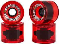 Cloud Ride! Wheels Cruiser 69mm 78A Longboard Wheels, Clear Red