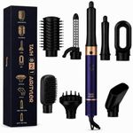 Tash Hair 8 in 1 AirStyler- Auto Wrap Curlers, Hot Air Brush, Straightener Brush, Curling Tong, Blow Dryer, Concentrator & Diffuser | 50% Less Heat Damage, 1200 Watts, 3 Heat Modes- All in One Styler