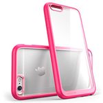 i-Blason iPhone 6s Case, [Scratch Resistant] Clear [Halo Series] Also Fit Apple iPhone 6 Case 6s 4.7 Inch Hybrid Bumper Case Cover (Clear/Pink)