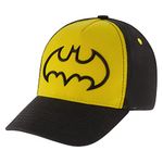 DC Comics - Baseball Cap - Kids Baseball Hat for Toddler Boys Ages 2-4 Batman Baseball Cap Baby-Boys Black