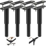 Adjustable Bed Legs, 7"-13" Retractable Metal Feet Furniture Support Legs, Replace for DIY Furniture, Kitchen Cupboard Sofa Beds (18-33Cm)