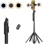 M MYBAT PRO 3 in 1 Flexible Phone Tripod with Wireless Remote,72" Tall Travel Tripod Stand w 1/4" Screw,Selfie Stick w Light for Photo Vlog, 360° Rotation Camera Tripod for iPhone Android