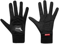 Mizuno Mens Thermagrip Gloves (Black, Large)