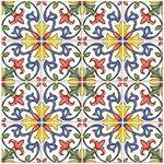 InHome NH2365 Tuscan Tile Peel and Stick Backsplash Tiles, Multi-Colour,2.5-in by 2.5-in