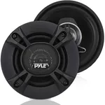 Pyle 2-Way Universal Car Stereo Speakers - 240W 4" Coaxial Loud Pro Audio Car Speaker Universal OEM Quick Replacement Component Speaker Vehicle Door/Side Panel Mount Compatible PL412BK (Pair), Black