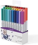 Craft World 0.4 Tip Fine Point Pens for Cricut Explore Air 2 /Maker-Set of 30 Colors，Perfect for Writing Drawing Fine Line Colored Sketch Sketching Manga