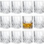 Set of 12 Old Fashioned Whiskey Glasses 10 oz Bourbon Glass Cocktail Glasses Rocks Glasses for Whiskey Bourbon Liquor and Cocktail Drinks Gift for Men Women Home Bar