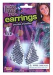 Bristol Novelty 74520 Diamond Earrings, Silver, One Size