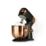 Cuisinart Stand Mixer, 12 Speeds, 5.5-Quart Mixing Bowl, Chef's Whisk, Flat Mixing Paddle, Dough Hook, and Splash Guard with Pour Spout, Matte Black (SM-50MBBZC)