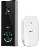 AOSU Wireless Doorbell Camera, Battery-Powered Video Doorbell, 2K Resolution, No Monthly Fees, 2.4GHz WiFi, Human Detection, 120-Day Battery Life, Video Calling, Voice Changer, Work with Alexa