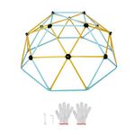 Uargd 6FT Climbing Dome, Geometric Dome Climber Play Structure for Ages 3-9, Supports Up to 600 lbs, Easy to Assemble with Climbing Grips, Suitable for Indoor and Outdoor Use