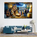 The Castle Decor Jesus baby birth painting with frame 5 Big Size (27x48) Wall Art for living room,Bedroom,Drawing room,Hotels-Wooden Framed-Digital Painting