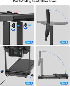 Foldable Under Desk Treadmill – Compact Walking Pad for Home Office