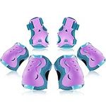 BOSONER Kids/Youth Knee Pad Elbow Pads Guards Protective Gear Set for Roller Skates Cycling BMX Bike Skateboard Inline Skatings Scooter Riding Sports