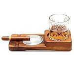 Cigar Ashtray Coaster Whiskey Glass