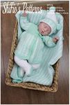 Knitting Pattern for Baby's Jacket, Hat, Leggings and Blanket, Babies Afghan Pattern, Baby Knitting Pattern, 0 to 3 Months, 3 to 6 Months, Double Knitting, KP216