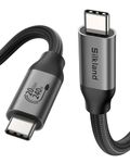 Silkland USB 4 Cable for Long Thunderbolt 4 Cable 16.5FT, 20Gbps Data Transfer, 240W Fast Charging, Supports 5K@60Hz, 4K, USB C Thunderbolt Cable, Compatible for MacBook, iPad, iPhone 15, Docking, SSD