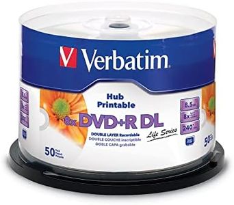 Verbatim DVD+R 8,5 GB (240min) DL 8X Printable Life Series 50-Cake