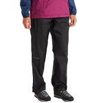 Marmot PreCip Women's Lightweight Waterproof Full-Zip Pant, Jet Black, Small