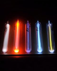 Rare Luminous Gases Element Collection,99.999% Purity,Including Helium,Neon,Argon,Krypton,Xenon,for Collection,Display,Teaching,Gift,5 Pcs