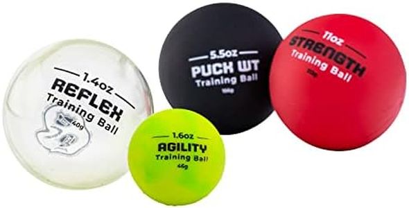 Franklin Sports Stickhandling Balls Training Aid - Hockey Balls Training Aid - Four Balls Included - Deke Kit