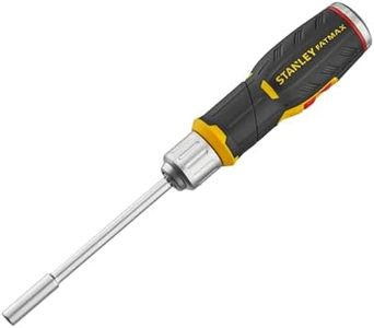 STANLEY FatMax Pistol Grip Ratchet Screwdriver with 12 Bits, Multicolor, FMHT0-62691