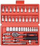 46 Piece 1/4" Drive Socket Wrench D