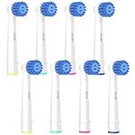 Compatible Oral b Sensitive Gum Care Replacement Brush Heads - for Oral b Electric Toothbrush,6 Pack. Ideal for Sensitive Gums and Teeth. Soft Bristle for a Superior and Gentle Clean