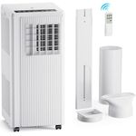 Air Conditioning Unit, 9000 BTU Portable Air Conditioner with 3-in-1 Cooling & Fan & Dehumidifier Functio, Air Conditioners with Digital Display & Remote Control, 24H Timer for Room Up to 300 ft