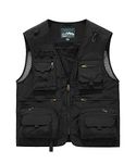 Btmpmcs Men's Multi Pocket Fishing Vest Outdoor Quick Dry Waistcoats Safari Hunting Hiking Gilet Breathable Photography Top Sleeveless Jacket Outerwear