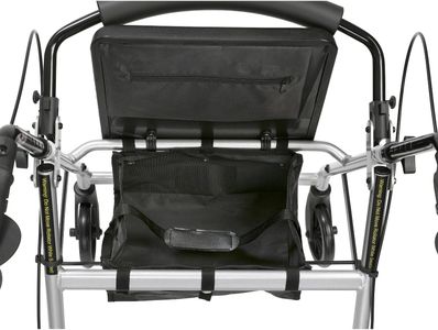 Ultra Lightweight Folding Rollator Walker with Brakes, Seat & Bag – Red, 5.8kg