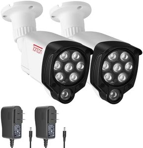 Tonton 2Pack LED IR Illuminator Wide Angle 8-LEDs 90 Degree 100Ft IR Infrared Flood Light, Compatible for CCTV Security Cameras,IP Camera,Bullet Camera,Dome Camera(White)