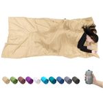 Browint Silk Sleeping Bag Liner, Silk Sleep Sheet, Sack, Extra Wide 87"x43", Lightweight Travel and Camping Sheet for Hotel, More Colors for Option, Reinforced Gussets, Pillow Pocket