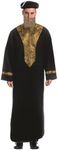 Dress Up America Sephardic Chacham Rabbis Costume for Adults - Rabbi Costume for Men