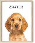 HAUS AND HUES Create Your Own Customized Poster of Pet Portrait or Landscape - Custom Posters Upload Images of Cat & Dog Art, Customized Dog Pictures Wall Decor, Dog Wall Decor Custom Photo Prints