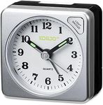 KORJO AAC 73 Analogue Alarm Clock, 5.5 Centimeters, Silver/Black