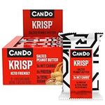 Keto Krisp Salted Peanut Butter Bar, 12 Pack, 21.6 Ounce, Gluten Free Snack, Low Carb, High Protein