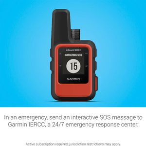 Garmin inReach Mini 2 Satellite Communicator – Lightweight Handheld, Orange