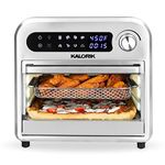 Kalorik 12.6 Quart Digital Air Fryer Oven, Black and Stainless Steel