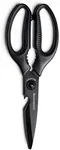 Messermeister 9-Inch Push Button Take-Apart Shears - High-Carbon Stainless Steel & Soft-Grip Handles - Includes Nut Cracker & Bottle Opener