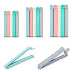 MEISO Bag Clips,15 Pcs Food Sealing Clips Reusable Plastic Bags Sealing Clips Snack Sealing Clip Freezer chip Bag Clips for Food Pack Storage Plastic Food Pegs Sealing Clips for Kitchen Snacks Storage