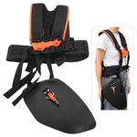 String Trimmer Full Harness 4119 710 9001 for Stihl Trimmer Shoulder Harness Brushcutter Trimmer Harness Padded Shoulders Weed Eater Shoulder Strap Harness Weed Eater Harness Double Shoulder Strap