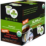 SOLLO Infused Organic Dark Roast Slimlly Low Acid Coffee, Single Serve Pods, Compatible With 2.0 K-Cup Keurig Brewers, 24 K-cup