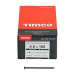 TIMco 00100DRYC PH2 Philips Coarse Drywall Screw 4.8 x 100 - Black (Box of 500)