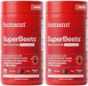 Humann SuperBeets Heart Gummies - Beet Gummy with Heart-Healthy Energy Support, Grape Seed Extract & Beetroot Powder, Zero Sugar - Strawberry Flavor, 120 Count