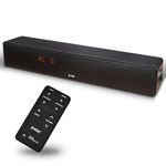 ZVOX Dialogue Clarifying Sound Bar with Patented Hearing Technology - AccuVoice TV Sound Bar with Twelve Levels of Voice Boost - Home Theater Audio TV Speakers Soundbar - AV157 Black