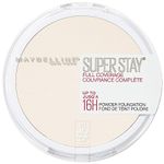 Maybelline New York Super Stay Full Coverage Powder Foundation Makeup Matte Finish, Fair Porcelain, 0.18 Oz